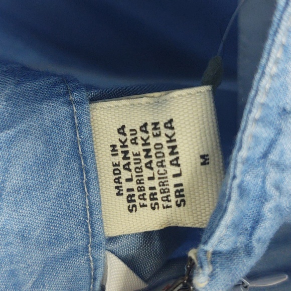 Levi's Chambray Dress Mini Flare Denim NWT Coastal Cowgirl Casual Blue Small - Picture 9 of 15